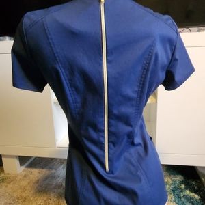 Jaanuu navy blue size small scrub top